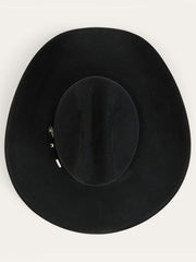 Stetson SFSKYL-724207 SKYLINE 6X Profile 72 Felt Hat Black view from above. If you need any assistance with this item or the purchase of this item please call us at five six one seven four eight eight eight zero one Monday through Saturday 10:00a.m EST to 8:00 p.m EST