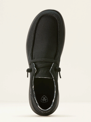 Ariat 10053676 Mens Hilo Shoe Solid Black view from above. If you need any assistance with this item or the purchase of this item please call us at five six one seven four eight eight eight zero one Monday through Saturday 10:00a.m EST to 8:00 p.m EST

