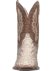 Dan Post DP4917 Mens BRUTUS Python Western Boot Natural front view. If you need any assistance with this item or the purchase of this item please call us at five six one seven four eight eight eight zero one Monday through Saturday 10:00a.m EST to 8:00 p.m EST