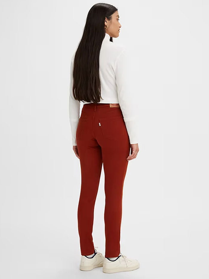 Levi's A09570007 Womens 311 Shaping Skinny Pants Fired Brick Twill Red front view. If you need any assistance with this item or the purchase of this item please call us at five six one seven four eight eight eight zero one Monday through Saturday 10:00a.m EST to 8:00 p.m EST