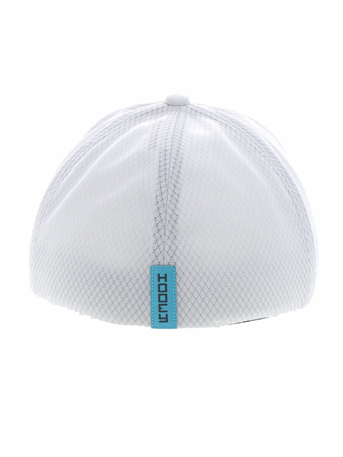 Hooey 2312WH COACH Mid Profile Flexfit Trucker Hat White front and side view. If you need any assistance with this item or the purchase of this item please call us at five six one seven four eight eight eight zero one Monday through Saturday 10:00a.m EST to 8:00 p.m EST