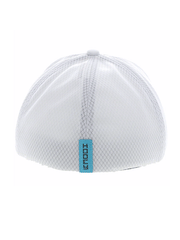 Hooey 2312WH COACH Mid Profile Flexfit Trucker Hat White back view. If you need any assistance with this item or the purchase of this item please call us at five six one seven four eight eight eight zero one Monday through Saturday 10:00a.m EST to 8:00 p.m EST