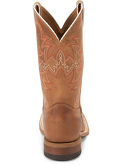 Justin BR735 Mens AUSTIN Western Boot Distressed Cognac back view. If you need any assistance with this item or the purchase of this item please call us at five six one seven four eight eight eight zero one Monday through Saturday 10:00a.m EST to 8:00 p.m EST