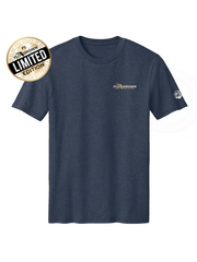 FloGrown FGM1-1127 Mens Limited Edition Make America Florida Again Tee Heather Blue front view. If you need any assistance with this item or the purchase of this item please call us at five six one seven four eight eight eight zero one Monday through Saturday 10:00a.m EST to 8:00 p.m EST