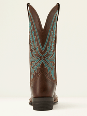 Ariat 10061144 Womens Rock Creek Western Boot Sassy Brown back view. If you need any assistance with this item or the purchase of this item please call us at five six one seven four eight eight eight zero one Monday through Saturday 10:00a.m EST to 8:00 p.m EST