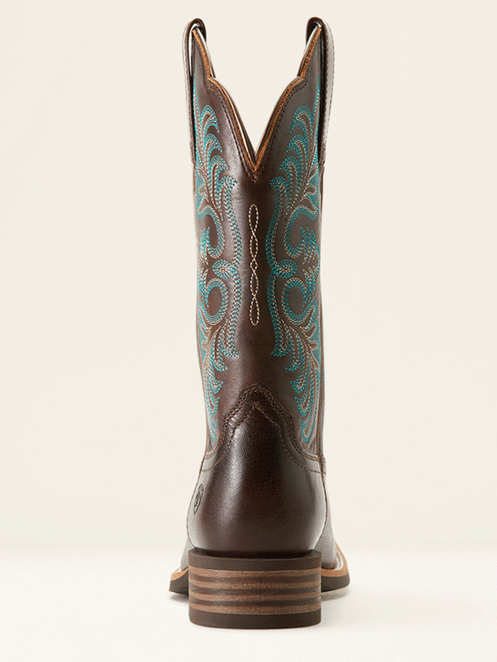 Ariat 10053606 Womens Gillette Western Boot Arizona Brown back. If you need any assistance with this item or the purchase of this item please call us at five six one seven four eight eight eight zero one Monday through Saturday 10:00a.m EST to 8:00 p.m EST