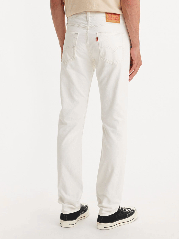 Levi's 045115860 Mens 511 Slim Fit Jeans Sodium White front view. If you need any assistance with this item or the purchase of this item please call us at five six one seven four eight eight eight zero one Monday through Saturday 10:00a.m EST to 8:00 p.m EST