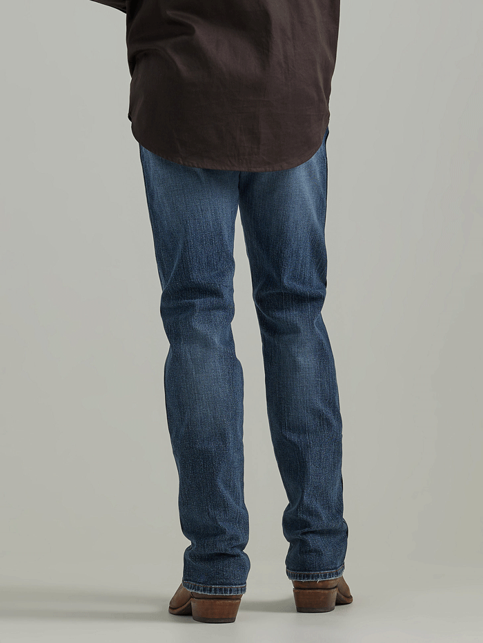 Wrangler 112338536 Mens Retro Slim Fit Straight Leg Jean Gaffrey front view. If you need any assistance with this item or the purchase of this item please call us at five six one seven four eight eight eight zero one Monday through Saturday 10:00a.m EST to 8:00 p.m EST