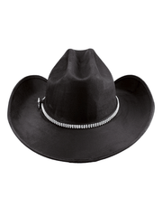 Bullhide BELONG TOGETHER 0876BL Faux Felt Western Hat Black back view. If you need any assistance with this item or the purchase of this item please call us at five six one seven four eight eight eight zero one Monday through Saturday 10:00a.m EST to 8:00 p.m EST