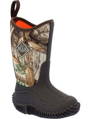 Muck KBH-RTE Kids HALE Outdoors Multi Season Boot Brown Real Tree side / front view. If you need any assistance with this item or the purchase of this item please call us at five six one seven four eight eight eight zero one Monday through Saturday 10:00a.m EST to 8:00 p.m EST