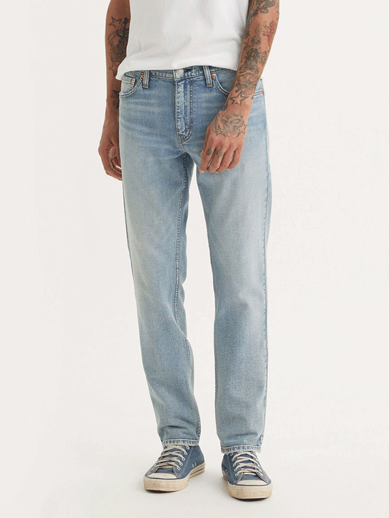 Levis 045115988 Mens 511 Slim Fit Stretch Jeans Big Splash Medium Wash front. If you need any assistance with this item or the purchase of this item please call us at five six one seven four eight eight eight zero one Monday through Saturday 10:00a.m EST to 8:00 p.m EST