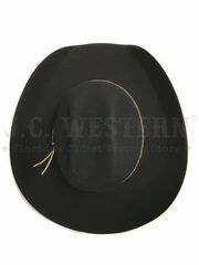 Resistol RWAMSK-304107 Jason Aldean Collection Amarillo Sky Felt Hat Black top view. If you need any assistance with this item or the purchase of this item please call us at five six one seven four eight eight eight zero one Monday through Saturday 10:00a.m EST to 8:00 p.m EST