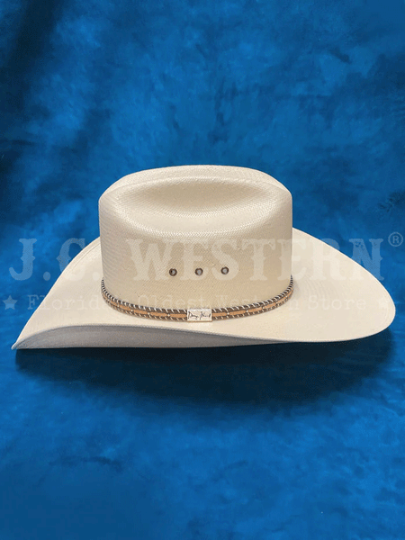 Resistol RSPNCKN304281 PINEY CREEK George Strait Collection Straw Hat Natural left side view. If you need any assistance with this item or the purchase of this item please call us at five six one seven four eight eight eight zero one Monday through Saturday 10:00a.m EST to 8:00 p.m EST