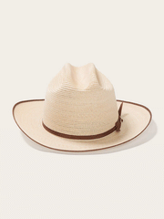 Stetson TSOPRH-052681 Open Road Hemp Straw Hat Natural full front view. If you need any assistance with this item or the purchase of this item please call us at five six one seven four eight eight eight zero one Monday through Saturday 10:00a.m EST to 8:00 p.m EST