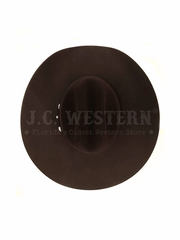 Serratelli VEGASE5BCV 8X Felt Western Hat Black Cherry Velvet view from above. If you need any assistance with this item or the purchase of this item please call us at five six one seven four eight eight eight zero one Monday through Saturday 10:00a.m EST to 8:00 p.m EST