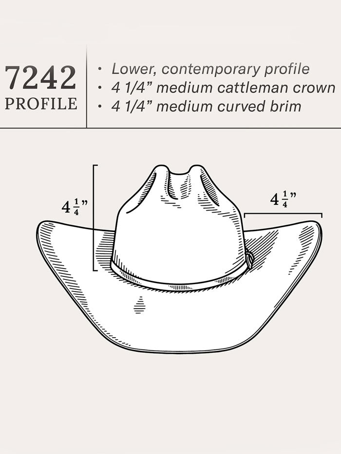 Stetson SFSHAS-7242E5 SHASTA 10X Premier Felt Western Hat Sahara side / front view. If you need any assistance with this item or the purchase of this item please call us at five six one seven four eight eight eight zero one Monday through Saturday 10:00a.m EST to 8:00 p.m EST