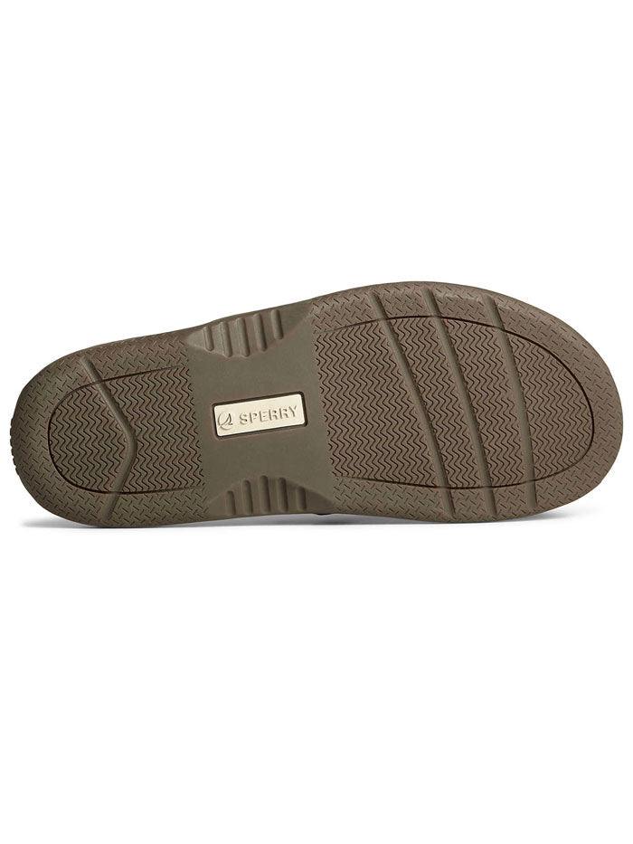 Sperry 1048735 Mens Baitfish Sandals Brown side / front view. If you need any assistance with this item or the purchase of this item please call us at five six one seven four eight eight eight zero one Monday through Saturday 10:00a.m EST to 8:00 p.m EST