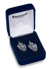 Montana Silversmiths ER5863 Womens Patterns of the Southwest Earrings Silver on box. If you need any assistance with this item or the purchase of this item please call us at five six one seven four eight eight eight zero one Monday through Saturday 10:00a.m EST to 8:00 p.m EST