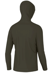 Local Boy Outfitters L1300035-BRN Mens Hemlock Hoodie Brown back view. If you need any assistance with this item or the purchase of this item please call us at five six one seven four eight eight eight zero one Monday through Saturday 10:00a.m EST to 8:00 p.m EST