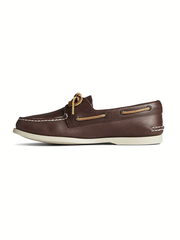 Sperry 0195115 Mens Authentic Original  Boat Shoe Classic Brown inner side view. If you need any assistance with this item or the purchase of this item please call us at five six one seven four eight eight eight zero one Monday through Saturday 10:00a.m EST to 8:00 p.m EST