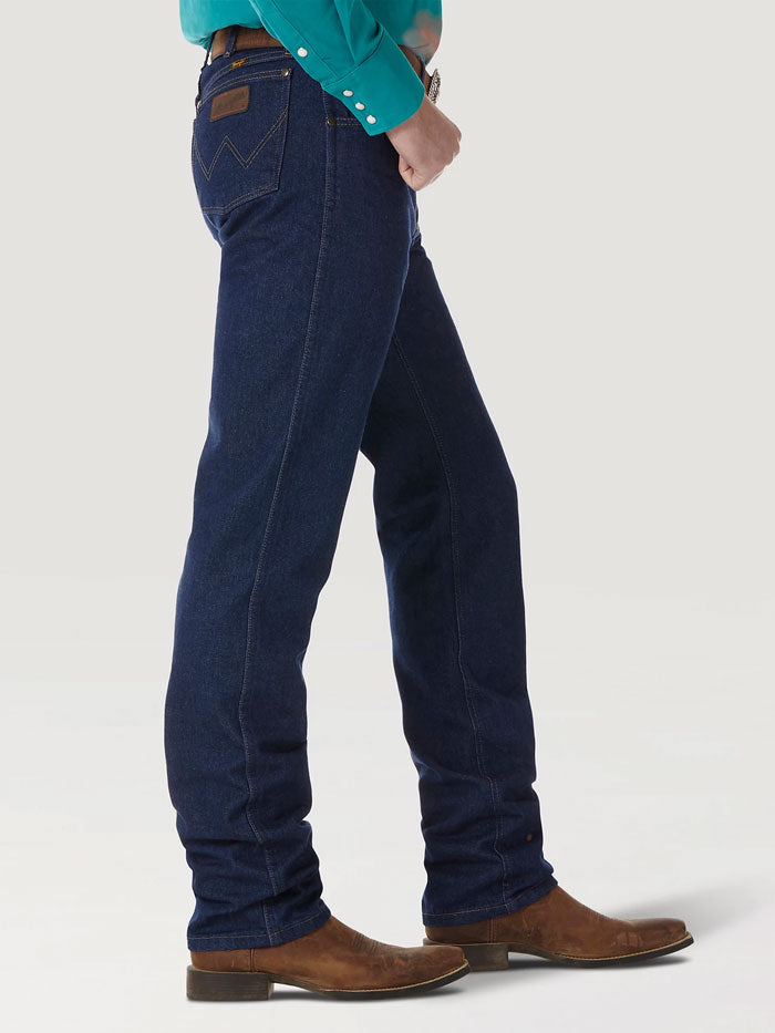 Wrangler 47MWZPW Mens Premium Cowboy Cut Regular Fit Jeans Prewashed front view. If you need any assistance with this item or the purchase of this item please call us at five six one seven four eight eight eight zero one Monday through Saturday 10:00a.m EST to 8:00 p.m EST