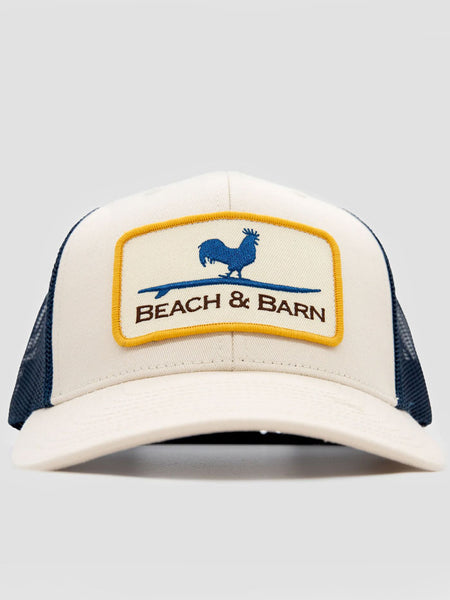 Beach & Barn HARD WORK Snapback Hat Birch Navy front view. If you need any assistance with this item or the purchase of this item please call us at five six one seven four eight eight eight zero one Monday through Saturday 10:00a.m EST to 8:00 p.m EST