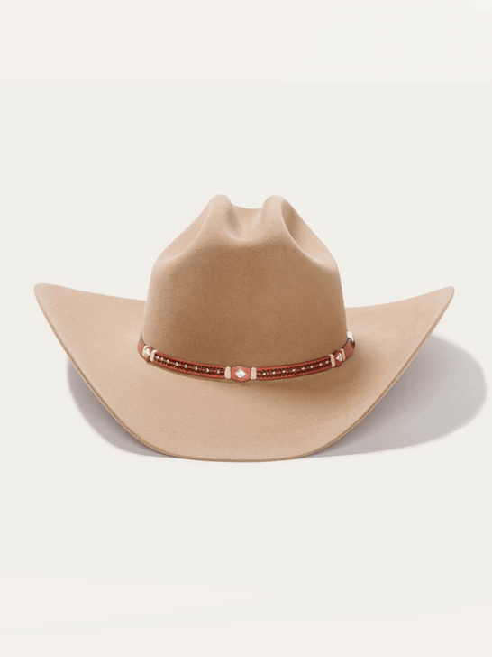 Stetson SFMNTYT724262 Monterey 6X Western Hat Fawn front view. If you need any assistance with this item or the purchase of this item please call us at five six one seven four eight eight eight zero one Monday through Saturday 10:00a.m EST to 8:00 p.m EST

