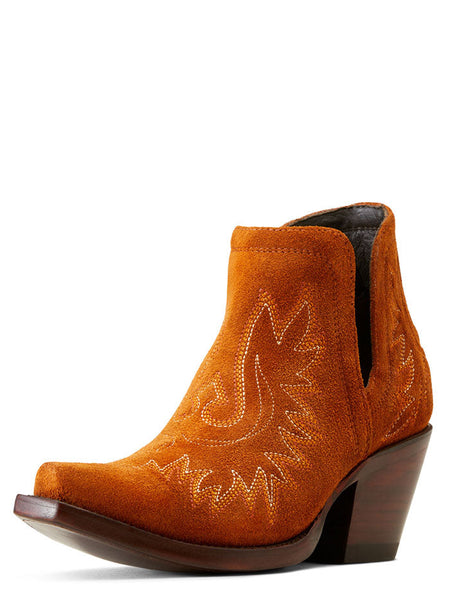 Ariat 10046868 Womens Dixon Western Boot Penny Suede side / front view. If you need any assistance with this item or the purchase of this item please call us at five six one seven four eight eight eight zero one Monday through Saturday 10:00a.m EST to 8:00 p.m EST