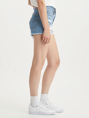 Levi's 563270321 Womens 501 Original Shorts Quiet Rio. If you need any assistance with this item or the purchase of this item please call us at five six one seven four eight eight eight zero one Monday through Saturday 10:00a.m EST to 8:00 p.m ESTt side view