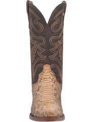 Dan Post DP3058 Mens STURGIS Python Western Boot Sand front view. If you need any assistance with this item or the purchase of this item please call us at five six one seven four eight eight eight zero one Monday through Saturday 10:00a.m EST to 8:00 p.m EST