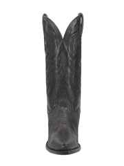 Dan Post DP3008 Womens Drifter Lizard Boots Charcoal full front view. If you need any assistance with this item or the purchase of this item please call us at five six one seven four eight eight eight zero one Monday through Saturday 10:00a.m EST to 8:00 p.m EST
