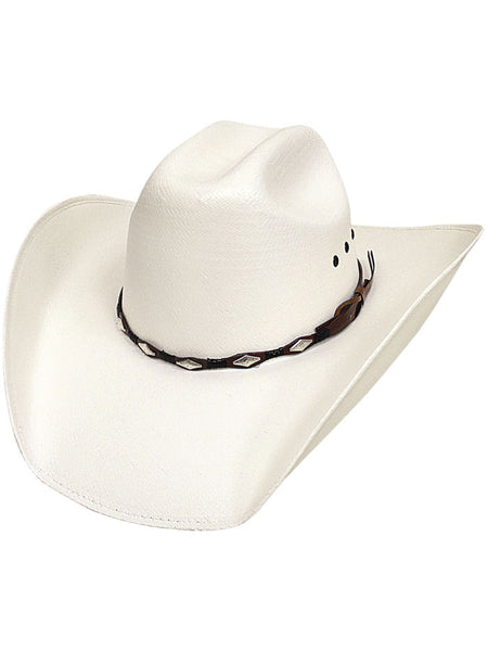 Bullhide ALAMO 0272 50X Straw Hat Natural side / front view. If you need any assistance with this item or the purchase of this item please call us at five six one seven four eight eight eight zero one Monday through Saturday 10:00a.m EST to 8:00 p.m EST