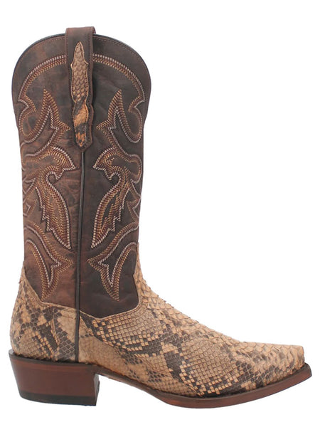 Dan Post DP3058 Mens STURGIS Python Western Boot Sand outer side view. If you need any assistance with this item or the purchase of this item please call us at five six one seven four eight eight eight zero one Monday through Saturday 10:00a.m EST to 8:00 p.m EST