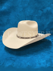 Larry Mahan MS2442BRNX44 10X Brindle 4.5 INCH BRIM Straw Hat Natural front and side view. If you need any assistance with this item or the purchase of this item please call us at five six one seven four eight eight eight zero one Monday through Saturday 10:00a.m EST to 8:00 p.m EST