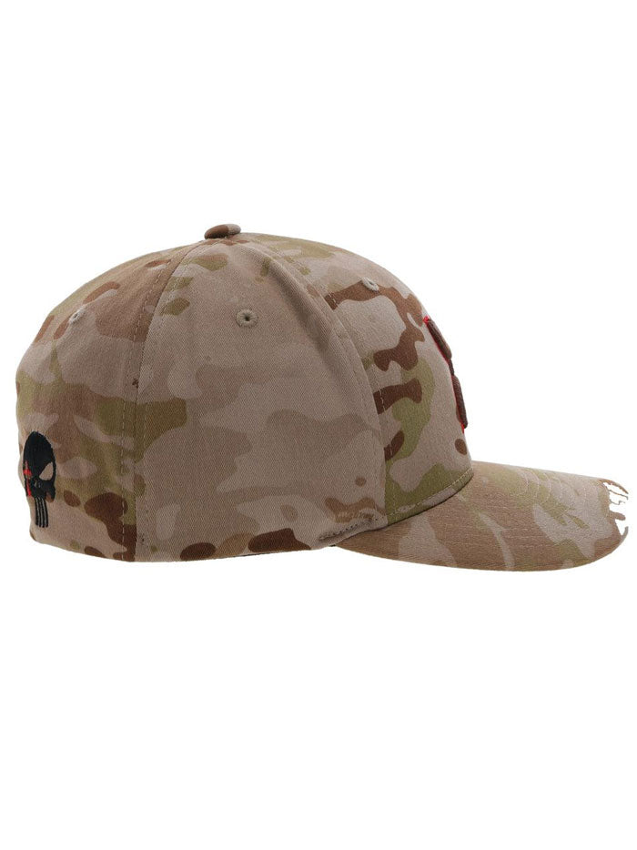 Hooey CK021-01 CHRIS KYLE Flexfit Hat Brown Camo side / front view. If you need any assistance with this item or the purchase of this item please call us at five six one seven four eight eight eight zero one Monday through Saturday 10:00a.m EST to 8:00 p.m EST