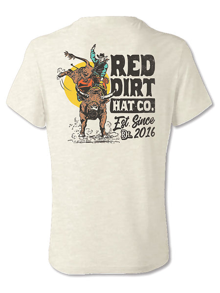 Red Dirt RDHC-T-176 Mens Money Bull Tee Natural Heather back view. If you need any assistance with this item or the purchase of this item please call us at five six one seven four eight eight eight zero one Monday through Saturday 10:00a.m EST to 8:00 p.m EST