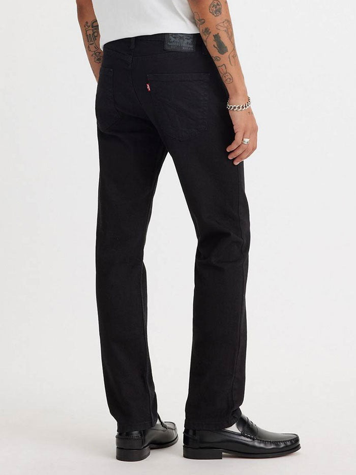 Levi's 045111907 Mens 511 Slim Fit Strech Jeans Native Cali Black front view. If you need any assistance with this item or the purchase of this item please call us at five six one seven four eight eight eight zero one Monday through Saturday 10:00a.m EST to 8:00 p.m EST