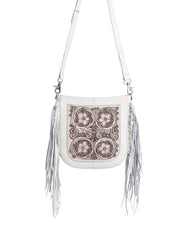 Myra Bag S-10709 Womens Winslow Creek Shoulder Bag White front view. If you need any assistance with this item or the purchase of this item please call us at five six one seven four eight eight eight zero one Monday through Saturday 10:00a.m EST to 8:00 p.m EST