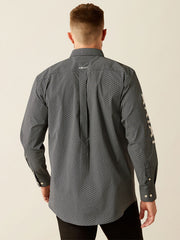 Ariat 10058960 Mens Team Fowler Classic Fit Shirt Black back view. If you need any assistance with this item or the purchase of this item please call us at five six one seven four eight eight eight zero one Monday through Saturday 10:00a.m EST to 8:00 p.m EST