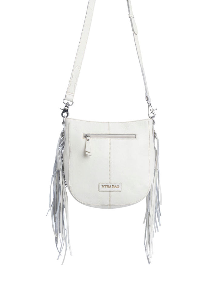 Myra Bag S-10709 Womens Winslow Creek Shoulder Bag White front view. If you need any assistance with this item or the purchase of this item please call us at five six one seven four eight eight eight zero one Monday through Saturday 10:00a.m EST to 8:00 p.m EST