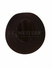 Serratelli VEGAST3CV 8X Felt Western Hat Cherry Velvet view from above. If you need any assistance with this item or the purchase of this item please call us at five six one seven four eight eight eight zero one Monday through Saturday 10:00a.m EST to 8:00 p.m EST