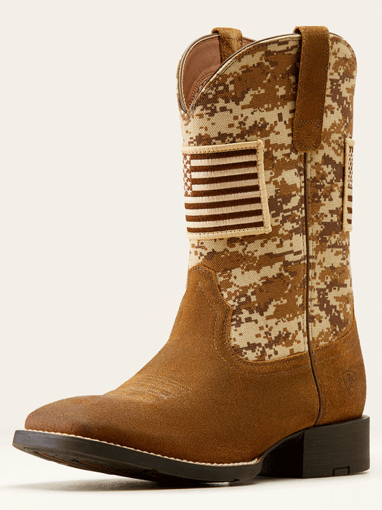 Ariat 10002204 Mens Heritage R Toe Western Boot Distressed Brown J.C. Western Wear