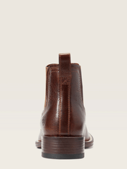 Ariat 10040289 Mens Booker Ultra Western Boot Royal Brown back view. If you need any assistance with this item or the purchase of this item please call us at five six one seven four eight eight eight zero one Monday through Saturday 10:00a.m EST to 8:00 p.m EST