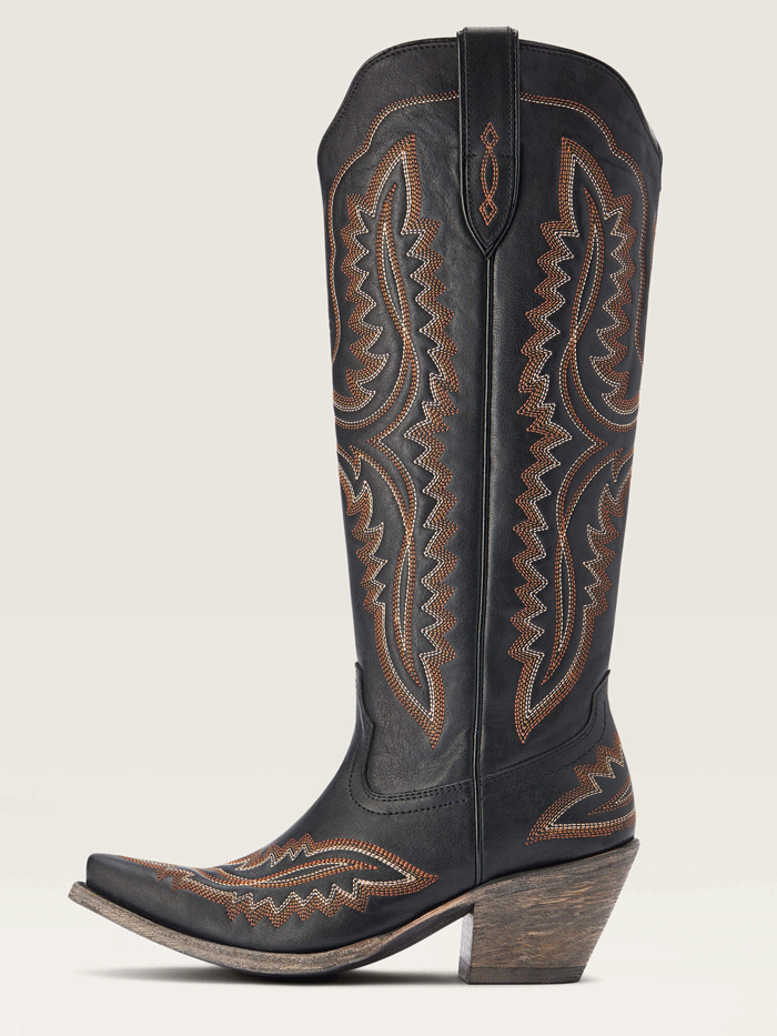 Ariat 10042447 Womens Casanova Western Boot Brooklyn Black front and side view. If you need any assistance with this item or the purchase of this item please call us at five six one seven four eight eight eight zero one Monday through Saturday 10:00a.m EST to 8:00 p.m EST