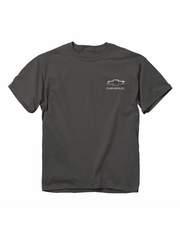 Buck Wear 2831 Mens Chevy - American Tough Short Sleeve Graphic Tee Charcoal front view. If you need any assistance with this item or the purchase of this item please call us at five six one seven four eight eight eight zero one Monday through Saturday 10:00a.m EST to 8:00 p.m EST