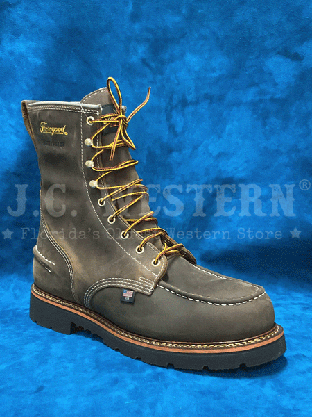 Thorogood 814-3890 Mens Lace Up Moc Toe Waterproof Boot Crazyhorse Brown front and side view. If you need any assistance with this item or the purchase of this item please call us at five six one seven four eight eight eight zero one Monday through Saturday 10:00a.m EST to 8:00 p.m EST