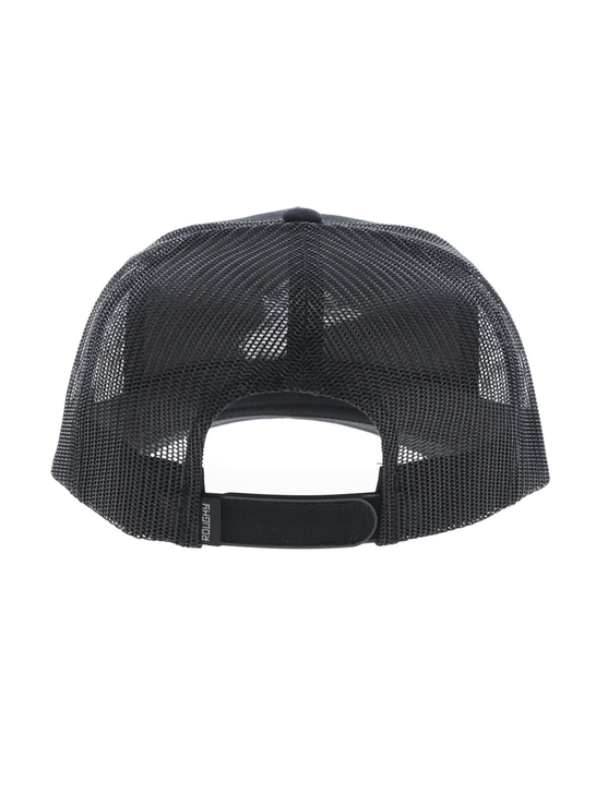 Hooey 4045T-BK WHIT High Profile Snapback Trucker Hat Black back view. If you need any assistance with this item or the purchase of this item please call us at five six one seven four eight eight eight zero one Monday through Saturday 10:00a.m EST to 8:00 p.m EST