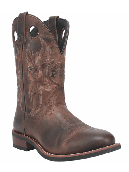 Laredo 7915 Mens Dawson Leather Boot Brown front and side view. If you need any assistance with this item or the purchase of this item please call us at five six one seven four eight eight eight zero one Monday through Saturday 10:00a.m EST to 8:00 p.m EST