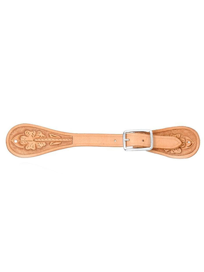 Tough 1 78-3530 Royal King Floral Stamp Spur Leather Straps front view all colors. If you need any assistance with this item or the purchase of this item please call us at five six one seven four eight eight eight zero one Monday through Saturday 10:00a.m EST to 8:00 p.m EST