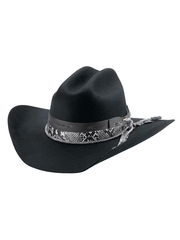 Bullhide TEXAS HOLD'EM 0872BL Premium Wool Hat Black front and side view. If you need any assistance with this item or the purchase of this item please call us at five six one seven four eight eight eight zero one Monday through Saturday 10:00a.m EST to 8:00 p.m EST
